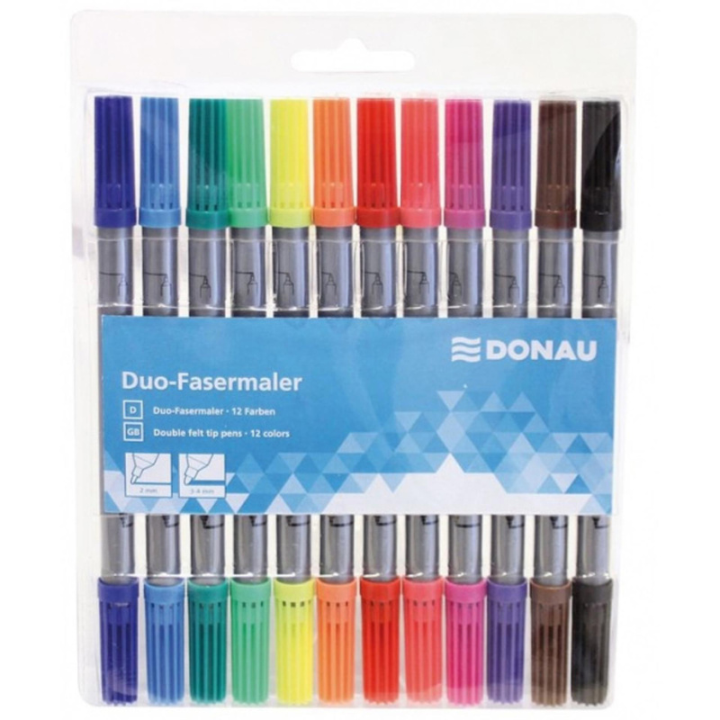 Popisovače oboustranné Donau, 12 ks 134117