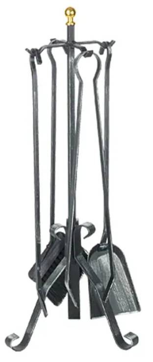 Krbové nářadí Lienbacher / 4 ks / 66 cm / kov / černá Varianta: ivi1