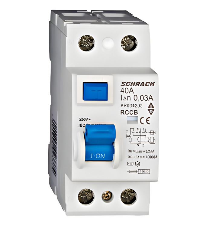 SCHRACK AR004203-- Proudový chránič AMPARO 10 kA, 40 A, 2P, 30 mA, AC
