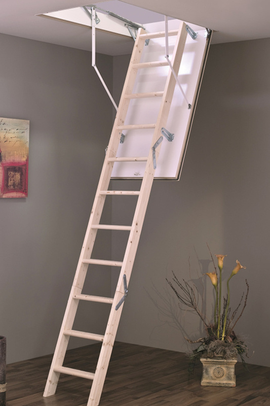 Půdní schody Minka Mini MC Step Stavební otvor: 80x90 cm, Maximální výška: 265 cm