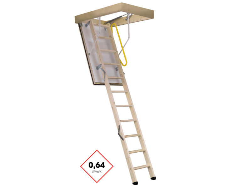 Půdní schody Minka Alpine Polar 60 Stavební otvor: 70x85 cm, Maximální výška: 270 cm