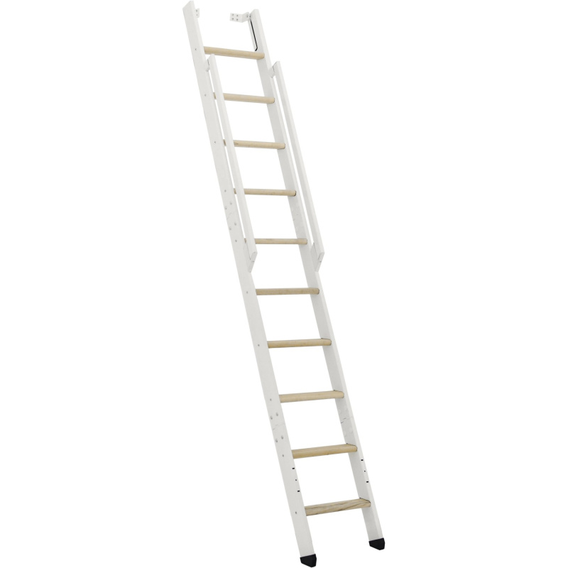 Minka STAIRS Přímé žebříkové schodiště Strong smrk/bílá, 10 schodů, 243 cm