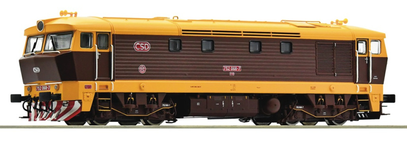 Roco Dieselová lokomotiva 752 068-7, ČSD/ČD Bardotka, digitální - 7310026