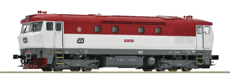 Roco Dieselová lokomotiva 749 218-4 ČD Bardotka, digitální - 7310054