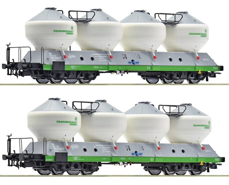Roco Sada 2 ks silo vozů Uacs ČD - 6600237