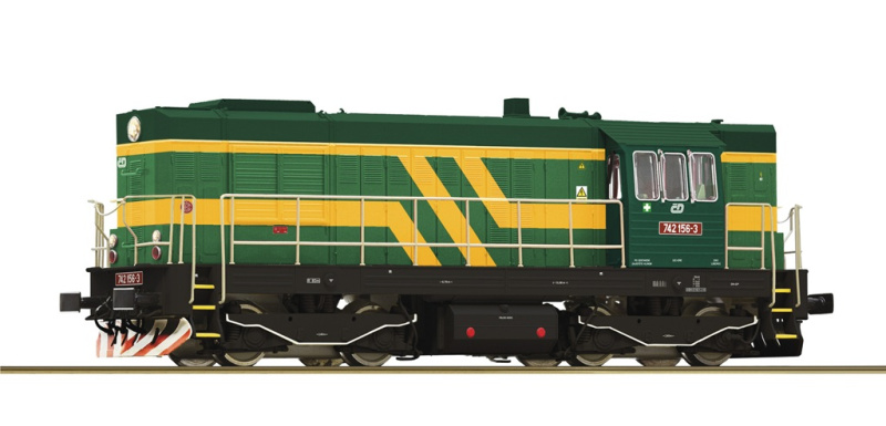 Roco Dieselová lokomotiva 742 156-3 ČD se zvukem, digitální - 7310021