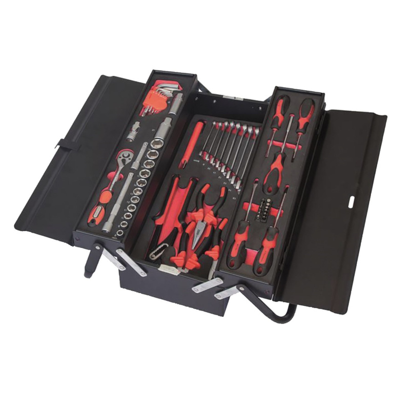 MAGG Kufr s nářadím plechový - gola sada, kleště, klíče a šroubováky, 59 dílů