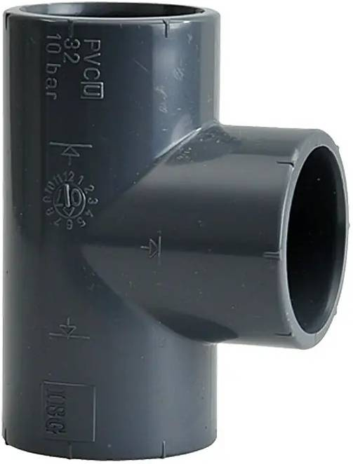 T-kus Setma / 32 mm / pro tlakové potrubí / šedá Varianta: ivi1