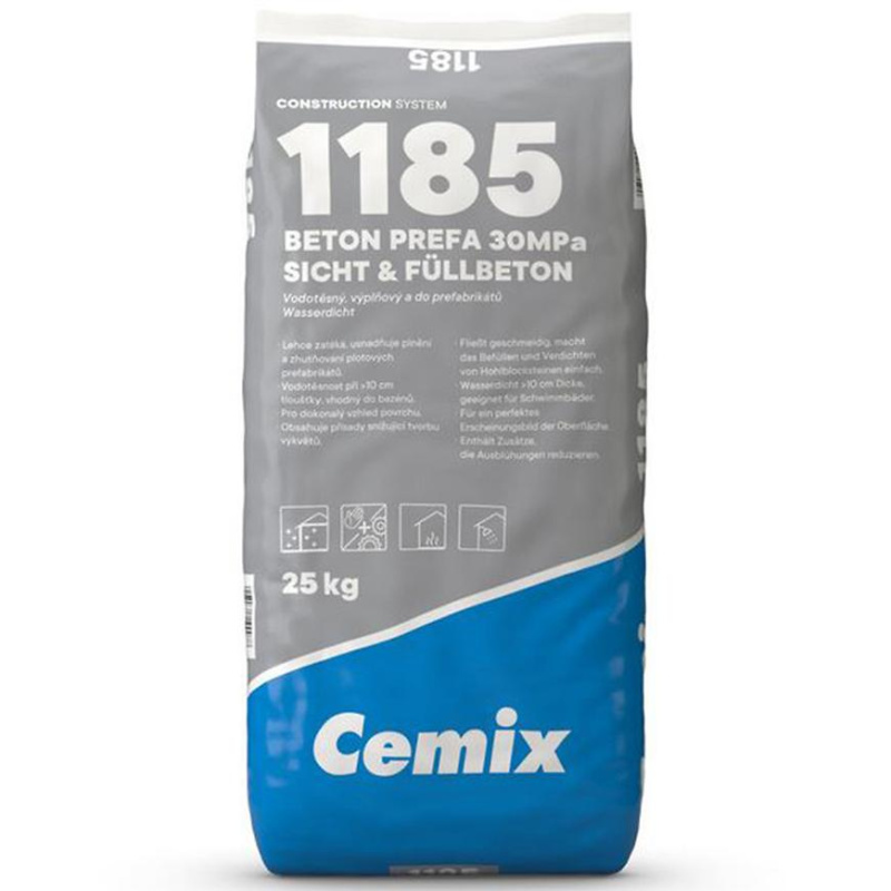 Beton C25/30 Cemix prefa 1185 30 MPa 25 kg