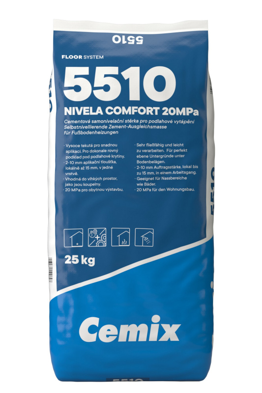 Hmota samonivelační Cemix 5510 Nivela Comfort 25 kg