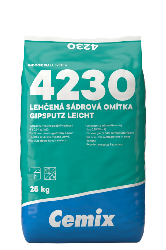 Omítka sádrová Cemix 4230 lehčená 25 kg