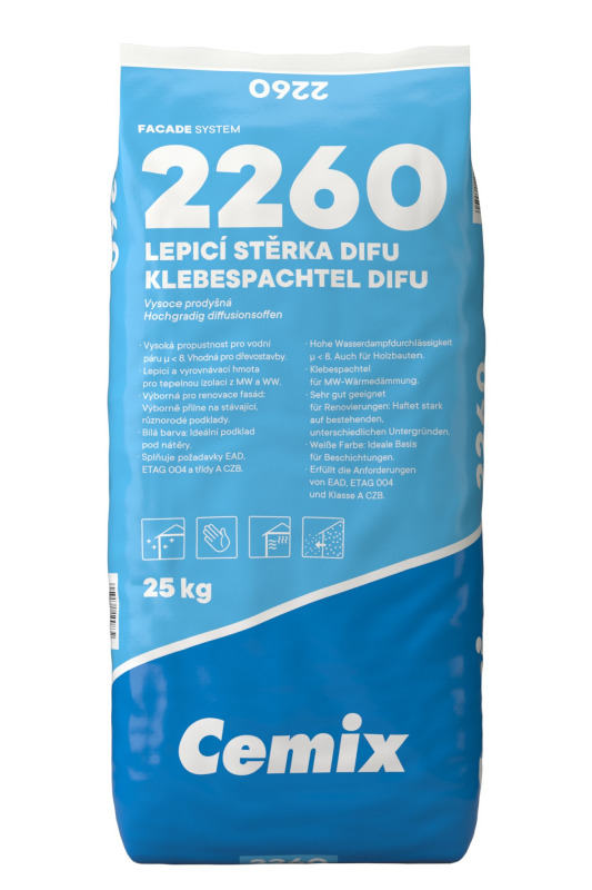 Hmota lepicí a stěrková Cemix 2260 DIFU 25 kg