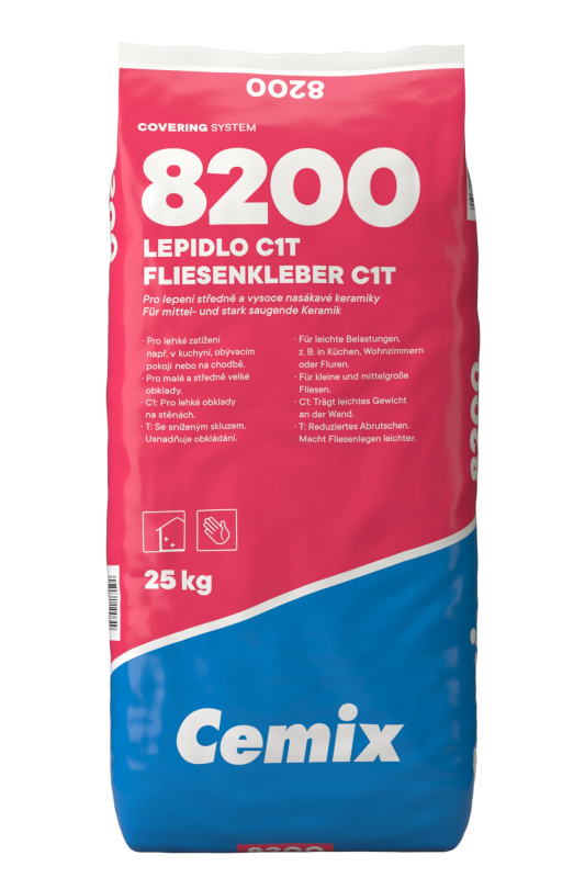 Lepidlo cementové C1T Cemix 8200 25 kg