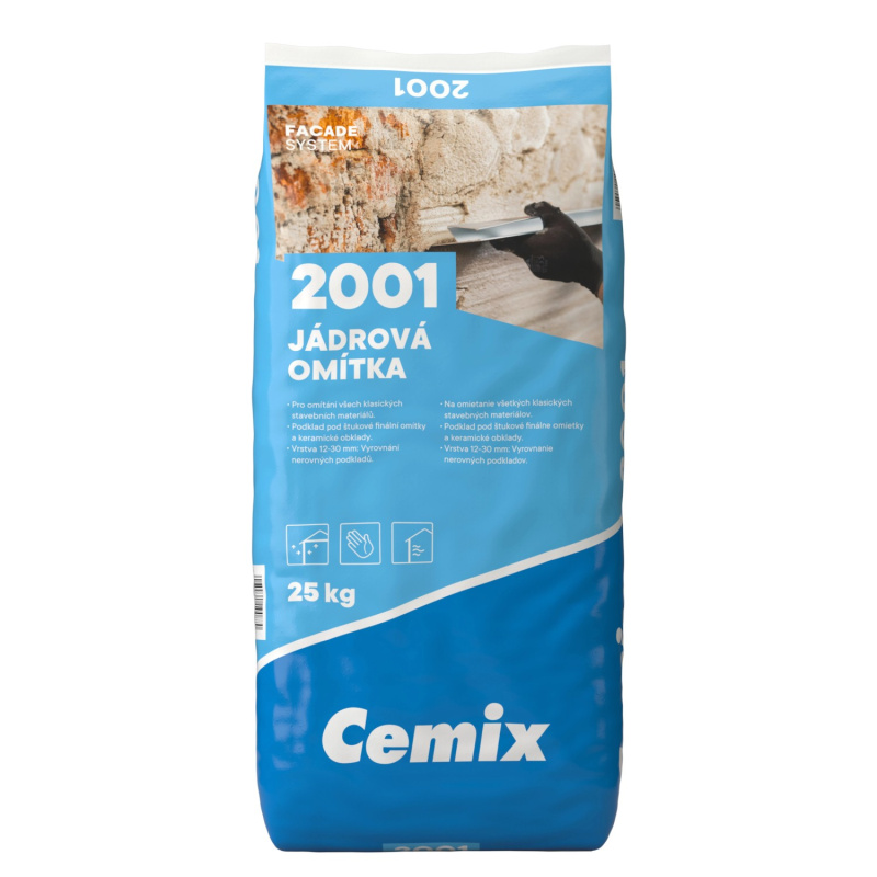 Cemix 2001 Jádrová omítka 25 kg PE