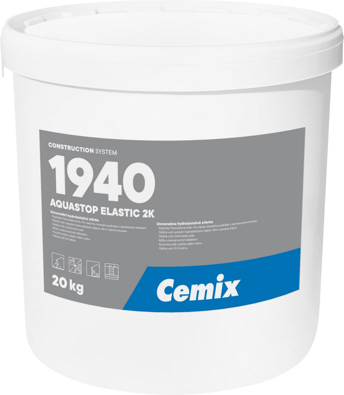 Hmota hydroizolační Cemix 1940 AQUASTOP ELASTIC 2K 20 kg
