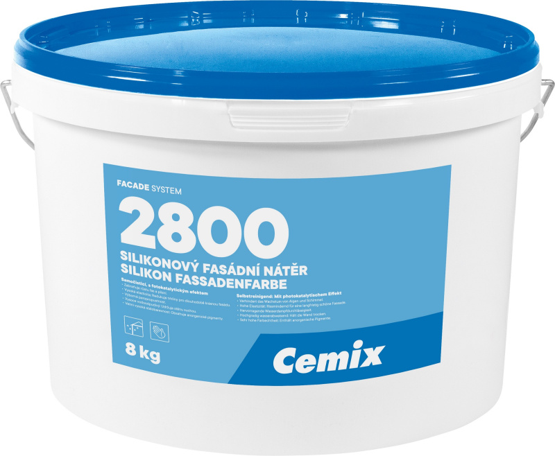Barva fasádní silikonová Cemix 2800 8 kg