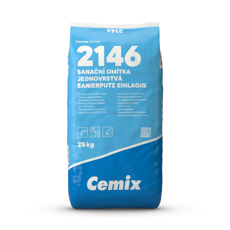 Cemix Sanační omítka jednovrstvá 25 kg