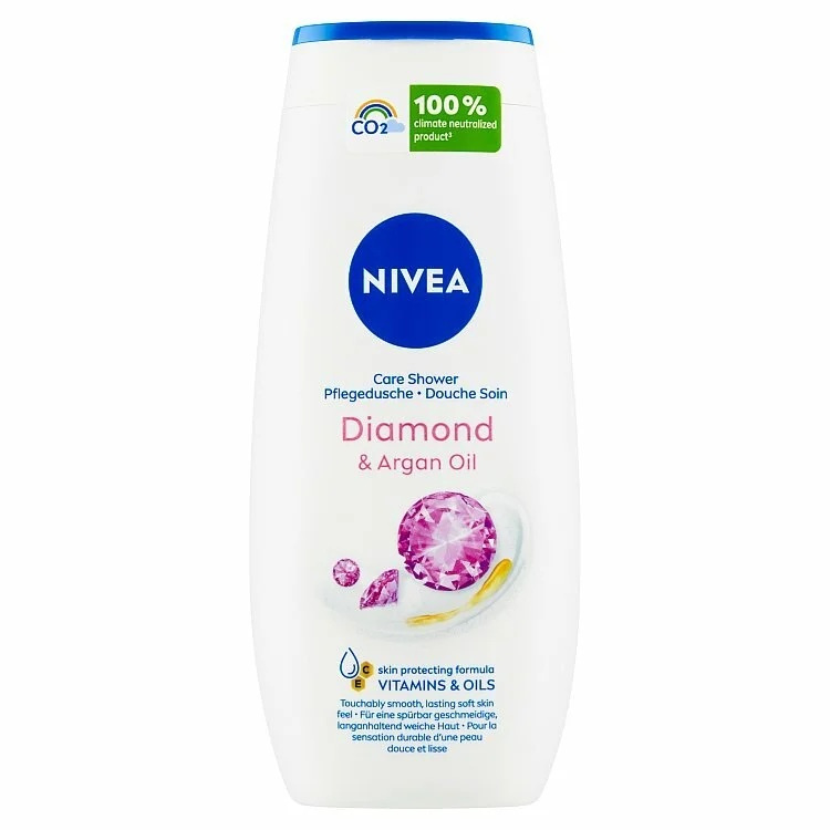 NIVEA Diamond & Argan Oil pečující sprchový gel 250 ml