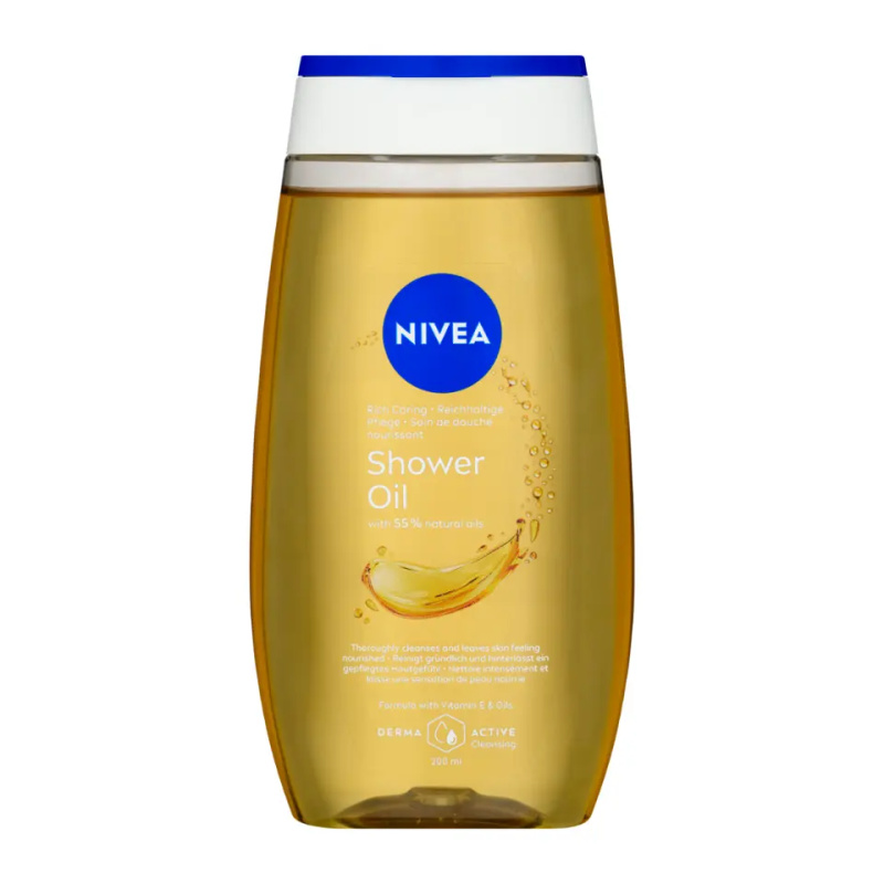 Nivea Natural pečující sprchový olej 200 ml
