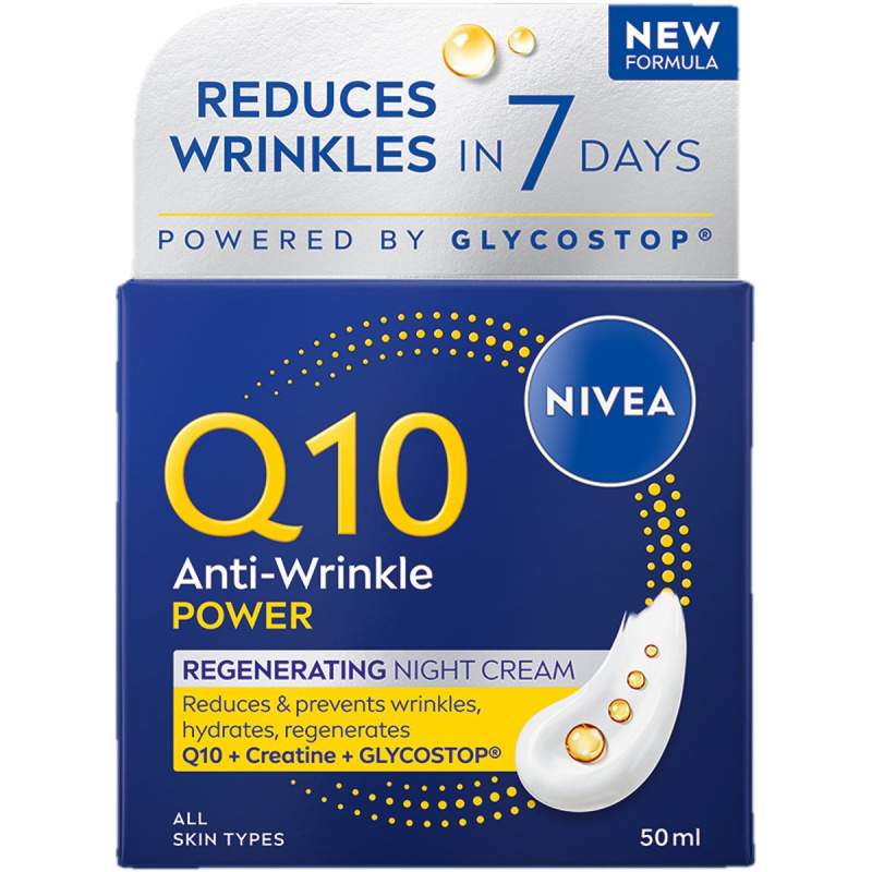 NIVEA Q10 Power zpevňující noční krém proti vráskám 50 ml