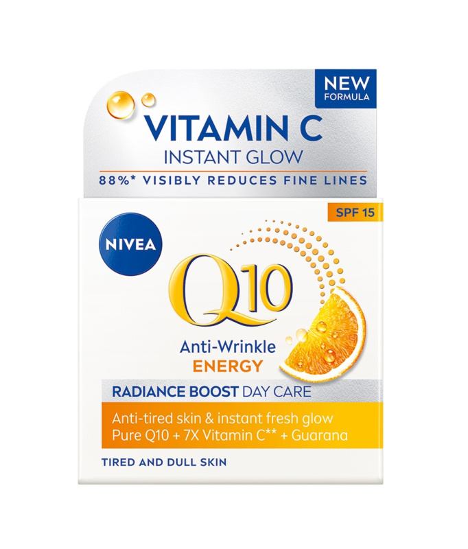 NIVEA  Q10 Energy Energizující denní krém proti vráskám OF 15 50 ml