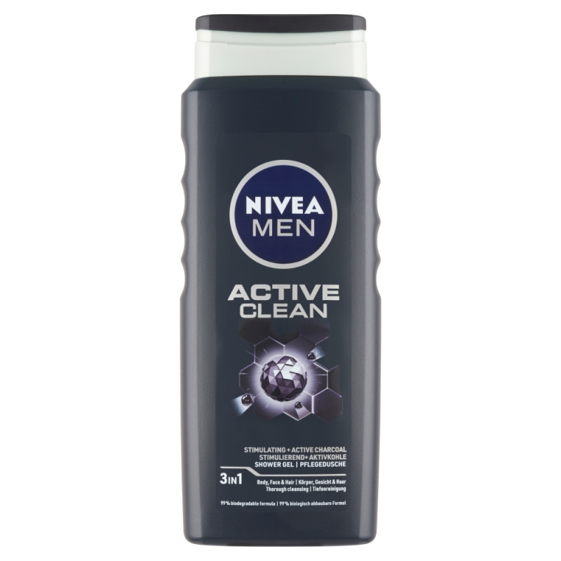 Nivea Men Active Clean sprchový gel pro muže 500 ml