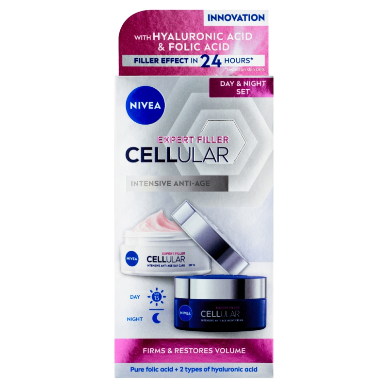NIVEA Cellular Expert Filler výhodné balení pro rozjasnění a vyhlazení pleti