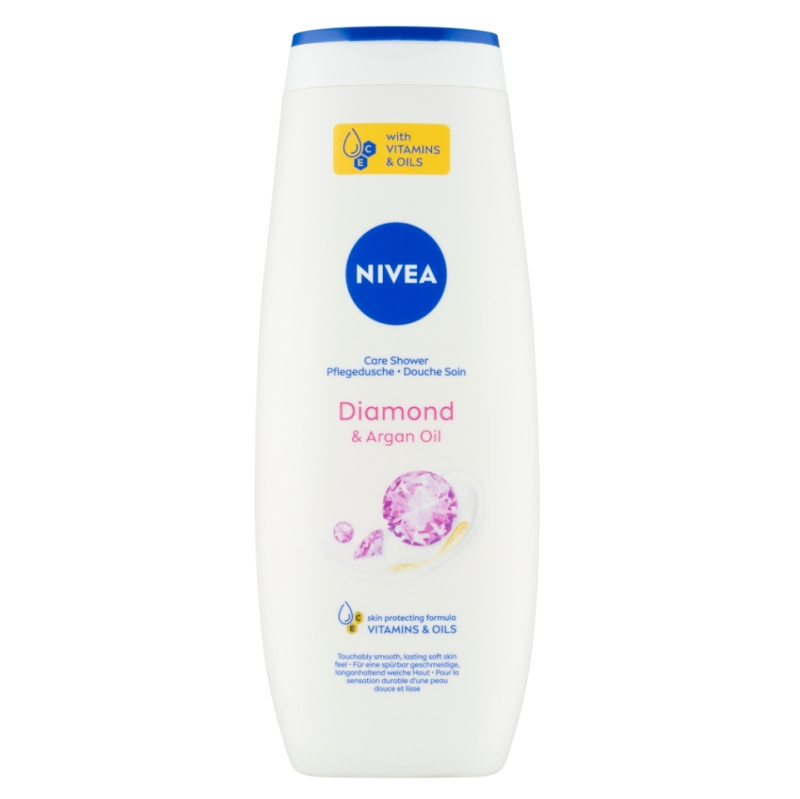 NIVEA Diamond & Argan Oil pečující sprchový gel 500 ml
