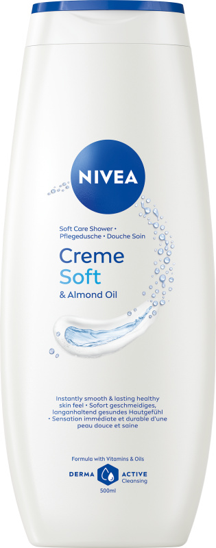 NIVEA Creme Soft krémový sprchový gel maxi 500 ml
