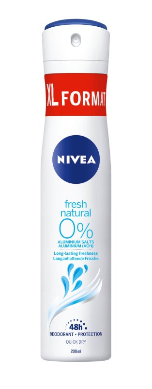 Nivea Fresh Natural antiperspirant ve spreji pro ženy 200 ml