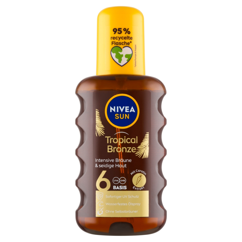 NIVEA SUN olej na opalování ve spreji s karotenem SPF 6 200 ml
