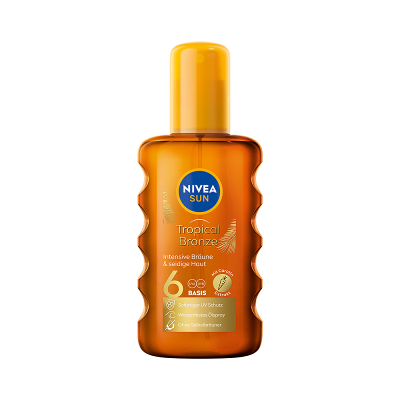 NIVEA SUN olej na opalování ve spreji s karotenem SPF 6 200 ml
