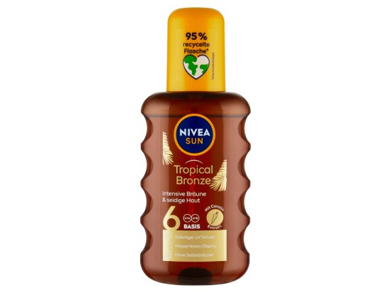 NIVEA SUN olej na opalování ve spreji s karotenem SPF 6 200 ml