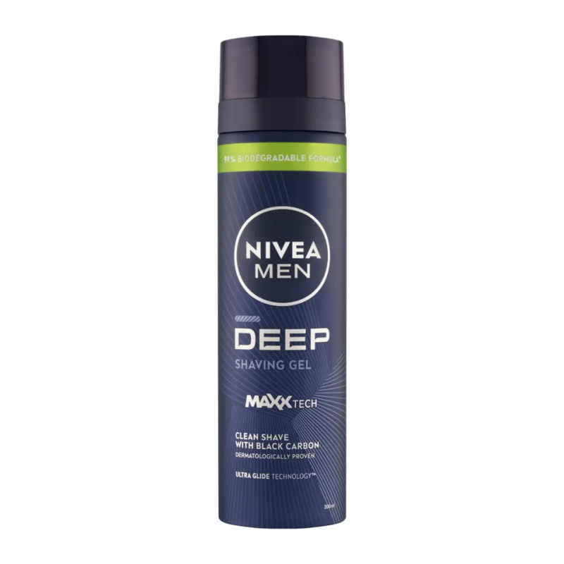 NIVEA MEN Deep gel na holení pro muže 200 ml