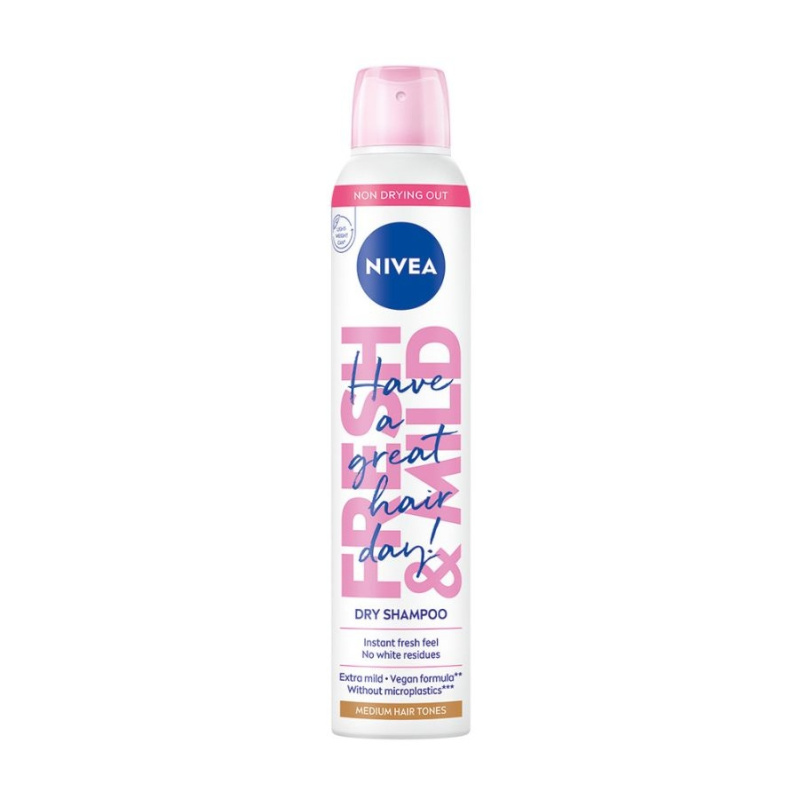 Nivea Fresh Revive suchý šampon pro světlé vlasy Medium Tones 200 ml