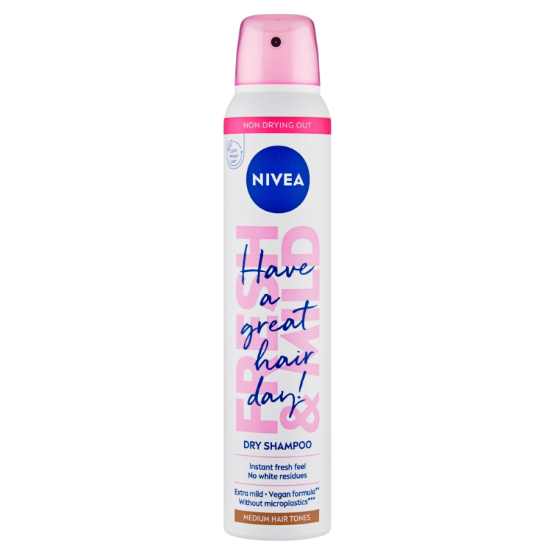 Nivea Fresh Revive suchý šampon pro světlé vlasy Medium Tones 200 ml