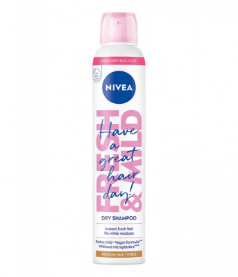 Nivea Fresh Revive suchý šampon pro světlé vlasy Medium Tones 200 ml