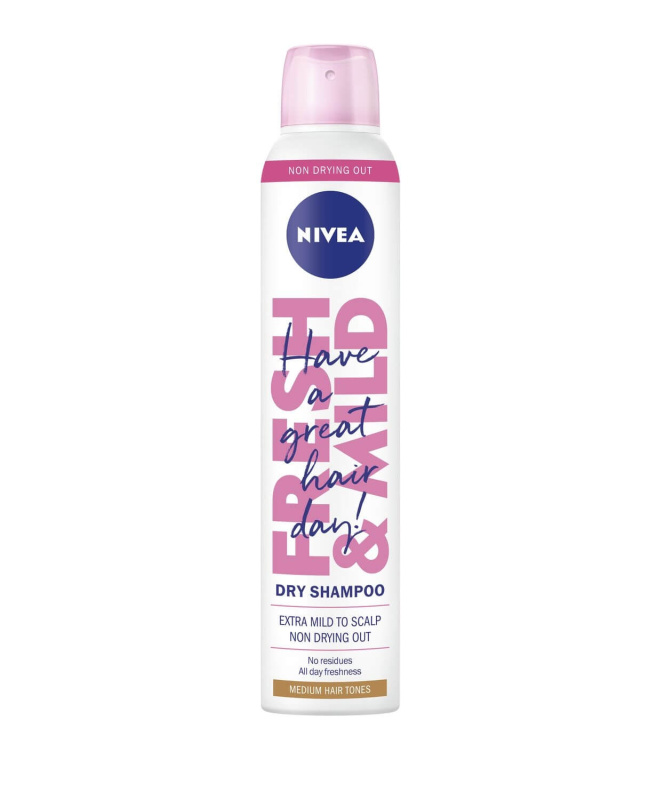 Nivea Fresh Revive suchý šampon pro světlé vlasy Medium Tones 200 ml