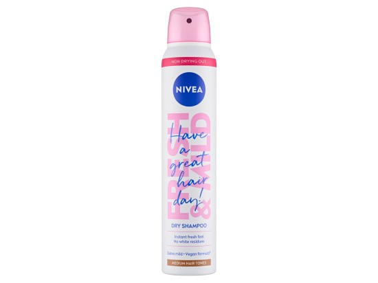 Nivea Fresh Revive suchý šampon pro světlé vlasy Medium Tones 200 ml