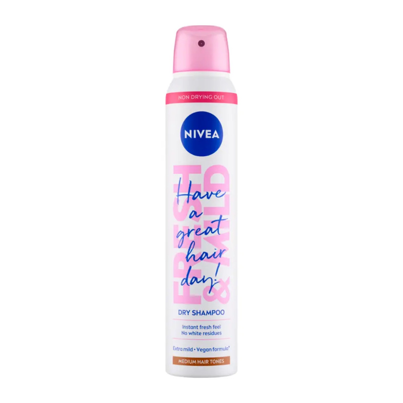 Nivea Fresh Revive suchý šampon pro světlé vlasy Medium Tones 200 ml