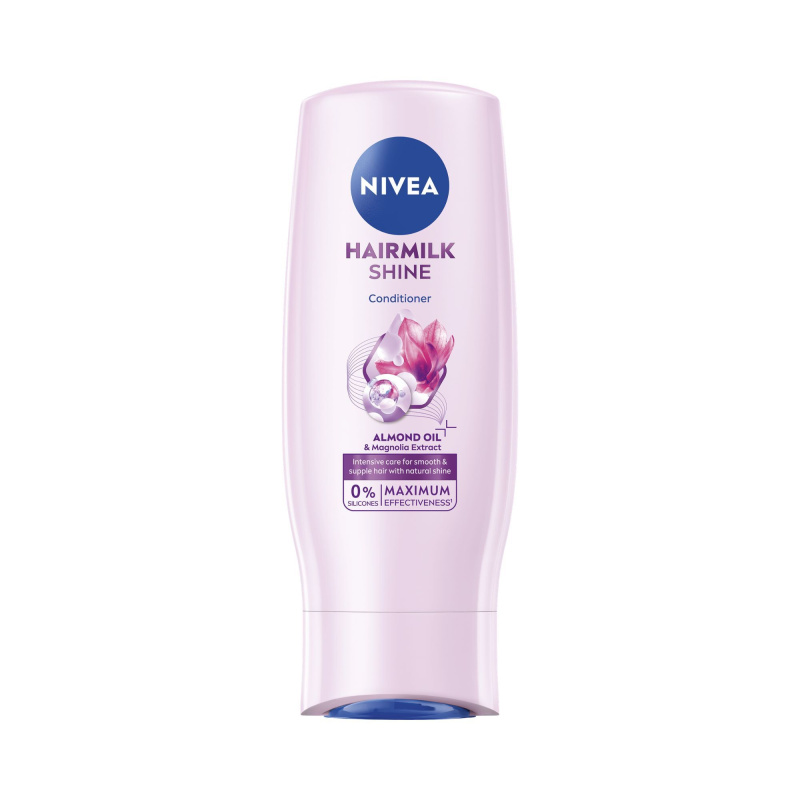 Nivea Hairmilk Natural Shine pečující kondicionér 200 ml
