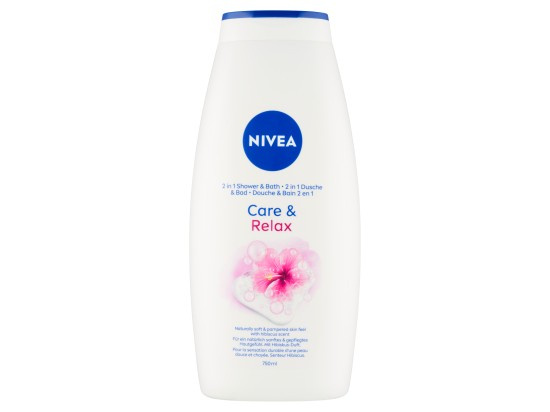 Nivea Care & Relax Sprchový gel a pěna do koupele 750 ml