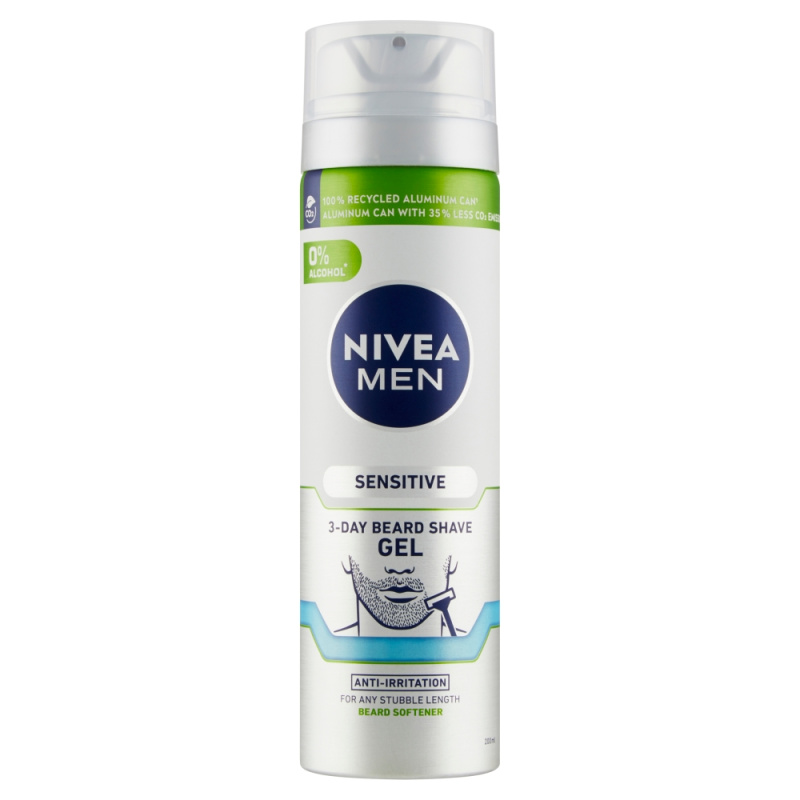 NIVEA MEN Sensitive gel na holení pro 3denní strniště pro muže 200 ml