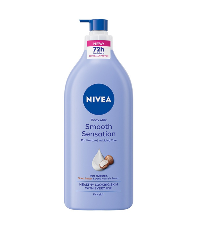 NIVEA Smooth Sensation hydratační tělové mléko pro suchou pokožku 625 ml