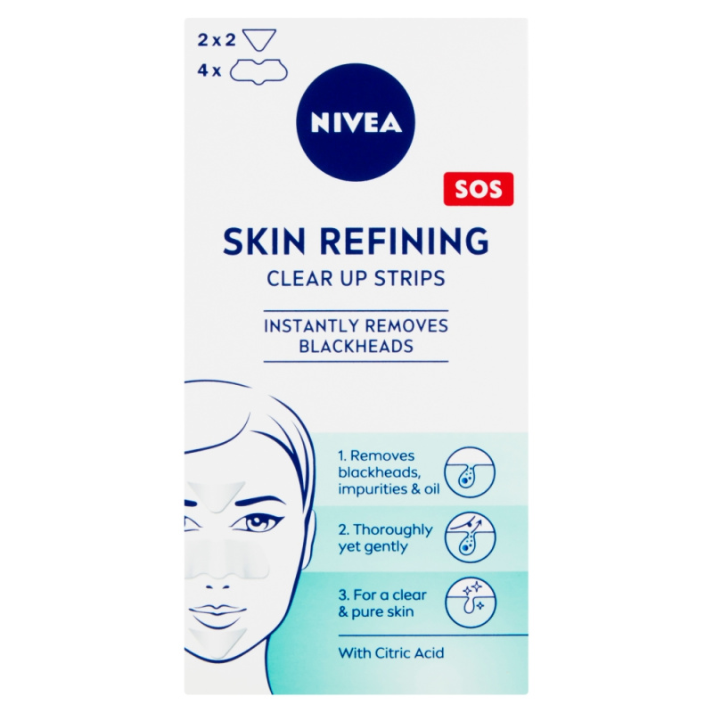 NIVEA Skin Refining čisticí pleťové náplasti 6 ks