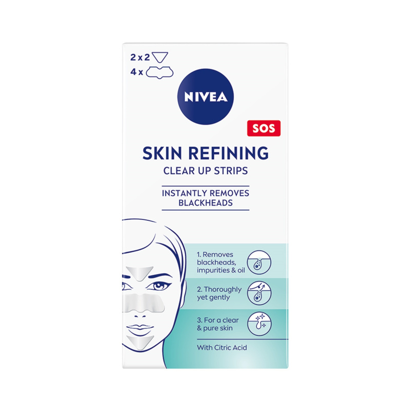 NIVEA Skin Refining čisticí pleťové náplasti 6 ks