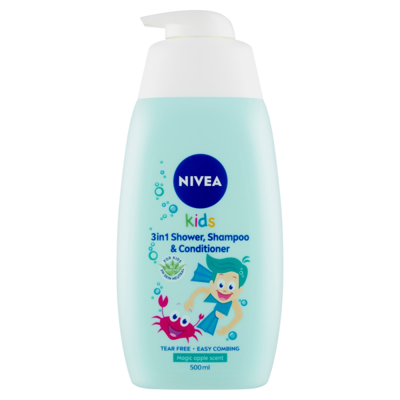 NIVEA Kids Boy sprchový gel a šampon pro chlapce 500 ml