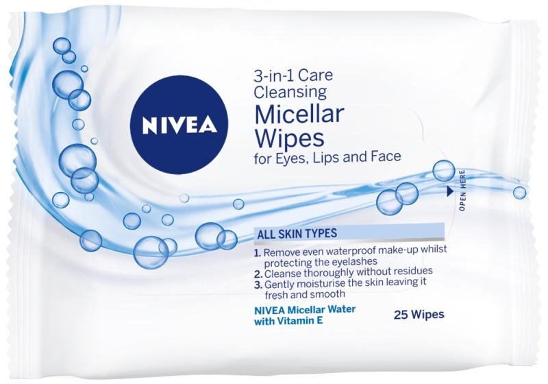 NIVEA Micellar čisticí pleťové ubrousky 3 v 1 25 ks