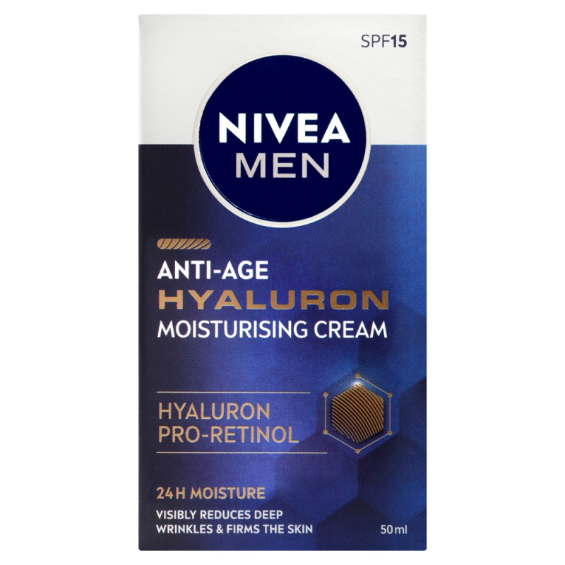 NIVEA MEN Hyaluron hydratační krém proti vráskám pro muže 50 ml