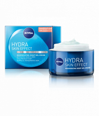 Nivea Hydra Skin Effect noční hydratační gel 50 ml